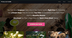 Desktop Screenshot of callalilyguide.com